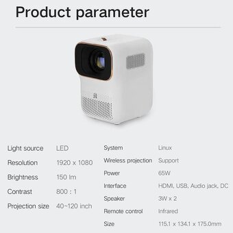 Full HD projektor Xiaomi Xming Q1 SE - 9