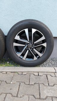 Alu kola originál 5x100 r15 vw Polo letní pneu - 9