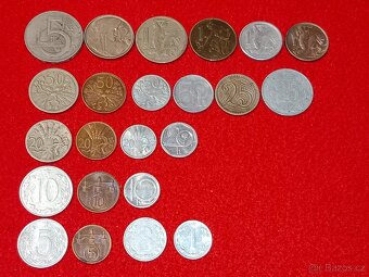 Československé mince 44 ks a bankovky 14 ks - 9