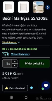 Boční markýza 200x350cm - 9