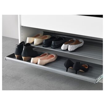 Šatní bílá skříň PAX Ikea 100x58x236 cm - 9