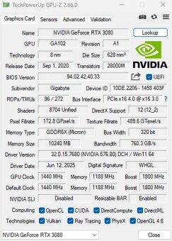 GIGABYTE GeForce RTX 3080 GAMING OC 10GB GDDR6X – TOP stav - 9