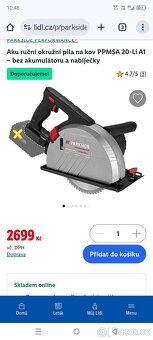Aku ruční okružní pila na kov PPMSA 20-Li A1 – bez akumuláto - 9