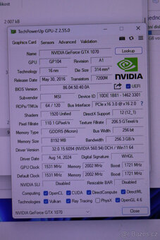 Počítač MSI i na hry i5 8Gb GTX-1070 8Gb 256Gb SSD+ 1TB - 9