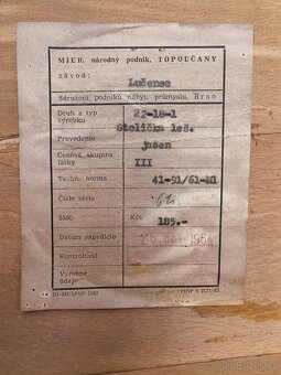 Krásné Starožitné židle Antonín Šuman_cena za kus - 9