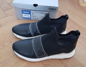 Černé kožené boty GABOR vel. 40,5 - 9