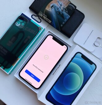 JAK NOVÝ - Apple Iphone 12 MINI 64GB BLUE -- KRÁSNÝ STAV -- - 9