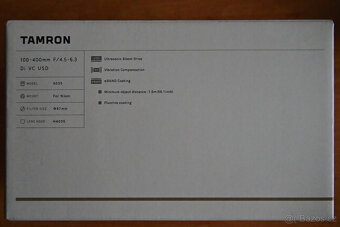 Prodám TAMRON 100-400mm pro NIKON F - 9