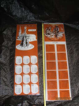 staré skleněné kalendáře a reklamy - 9