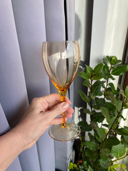 Moser 2x sklenice Optic 350ml, topasové sklo - 9