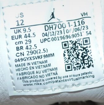 Kožené tenisky zn. Nike Jordan 1 vel. 44.5 - 9