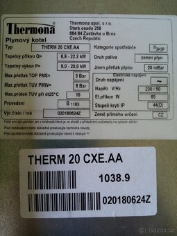 Thermona THERM 20 LXZE.A 5, Thermona THERM 20 CXE.AA - 9