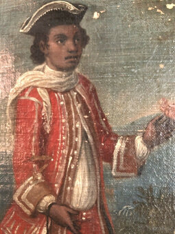 Olejomalba, malba, starý mistr, portrét, 18. století, vzácné - 9