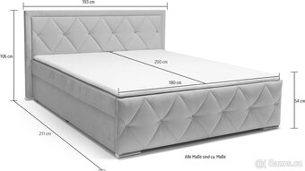 Postel Boxspring 180x200 "Alice" - 9