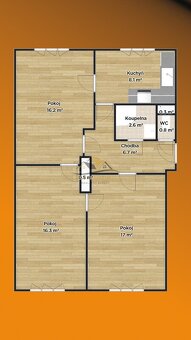 Útulný byt 3+1 (80 m²) v Hrušovanech nad Jevišovkou – ideáln - 9