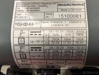 Svářečka MIGATRONIC Pi250 TIG - 9