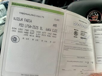 Škoda Fabia 3 1,2tsi manual 66kW klima 2 klíče au kola - 9