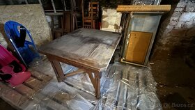 starožitný jídelní stůl - 9