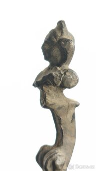 starožitná cínová konvice - 9