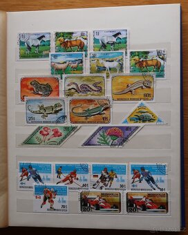Album modrý + známky Mongolsko - 9