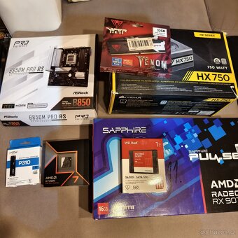 Nové herní dělo ryzen9700X/32DDR5/9070XT/2TBssd/750w záruka - 9