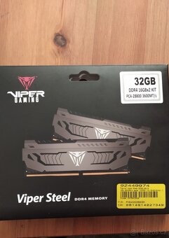 Prodám tyto paměti Patriot ddr4 2x16.3600Mhz - 9