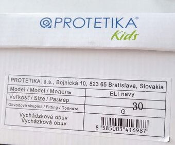 NOVÁ OBUV DĚTSKÁ – TENISKY PLÁTĚNKY VELIKOST 30 PROTETIKA - 9