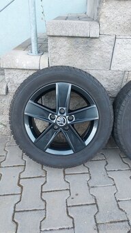 Alu kola 5x112 r16 Star originál Škoda Octavia III - 9