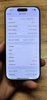 Apple iPhone 16 Pro 256GB Black Titan - 9