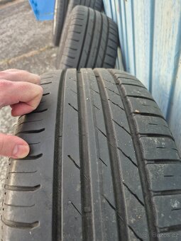 ALU+Pneu Original Škoda R16 5x100 ET 43 6,5J 205/55 DOT 1921 - 9