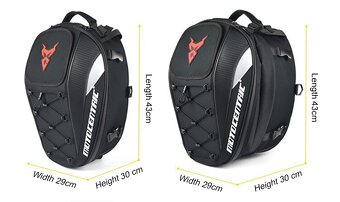 Topcase brašna/batoh na motorku 37L - 9