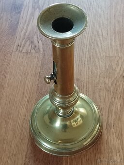 MOSAZNÝ EMPÍROVÝ SVÍCEN BIEDERMEIER Z 19. STOLETÍ Z FRANCIE - 9