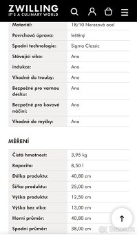 ZWILING PLUS oválný pekáč, nový - 9