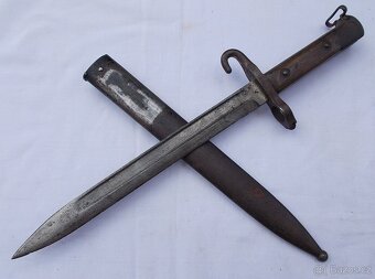 R.U. bodák, bajonet Mannlicher M95 s muškou. - 9