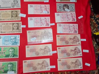 České a Československé bankovky 117 ks celkem - 9
