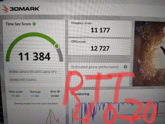Herní notebook z rtx 3080ti 16gb 175W - 9
