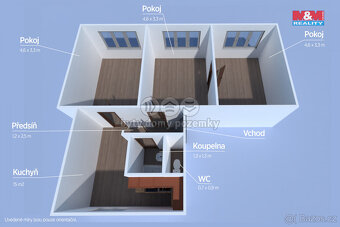 Prodej bytu 3+1, 69 m², Klatovy, ul. Plánická - 9