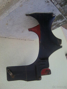 Jawa 350/354 - motor,podsedlové plechy,výfuky s koleny a dal - 9