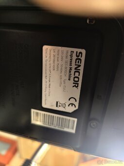 Prodám automatický kávovar Sencor SES 8010CH - 9