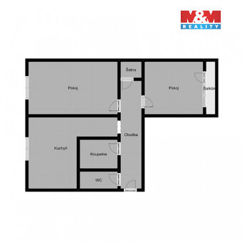 Prodej bytu 2+1, 61 m², Ostrava, ul. Lumírova - 9