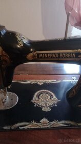 Starožitný šicí stroj MINERVA BOBBIN - 9
