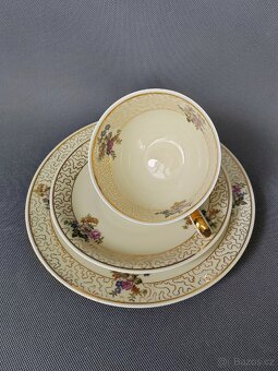 Krásná porcelánová čajová sada Weimar Porzellan (1948-1953) - 9