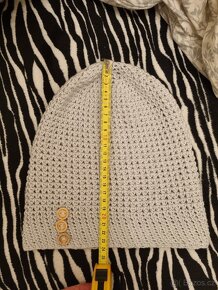 Homelesky čepice ručně háčkované - 9