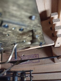 Krbové stolní hodiny starožitný Německo - 9