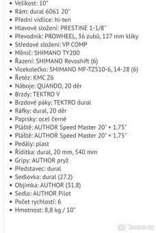 Dětské kolo AUTHOR cosmic 20 - 9