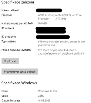 Herní Pc / práce s 3D. 16Gb RAM, 1Tb SSHD, 240Gb SSD - 9
