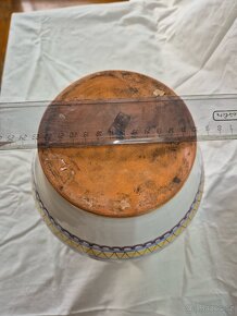 ručně malovaná glazovaná váza z pálené hlíny - 9