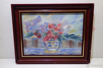 Veselý zd. - Hrachory - pastel - Obraz - 9