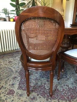 Jídelní set se stolem 1,75m + 6 židlí výplet –JS7.09 - 9