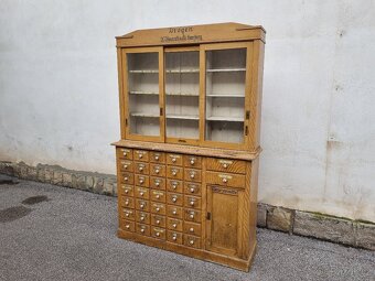KRÁSNÝ STARÝ KUPECKÝ REGÁL V PŮVODNÍ PATINĚ-NĚMECKÝ REGÁL - 9